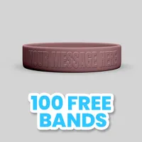 3/4 inch Embossed Wristband 