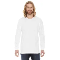 American Apparel Unisex Fine Jersey Long Sleeve T-Shirt - White/Neutral