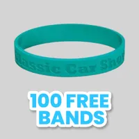 Debossed Silicone Wristband Bracelet          