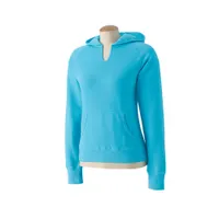 Comfort Colors Women's Garment-Dyed Front-Slit Pullover Hoodie - Dark/All