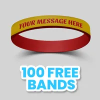 1/2 inch Dual Layered Wristband 
