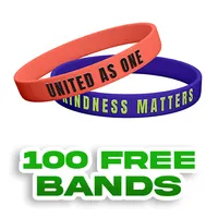 Custom Embossed Printed Silicone Wristbands     