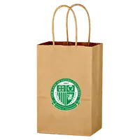 Budget Custom Kraft Paper Brown Shopping Bags-5-14-x-8-14