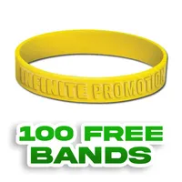 1/2 inch Embossed Wristband 