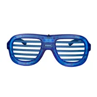 LED Blue Slotted Glasses 