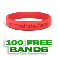 1/2 inch Debossed Wristband 