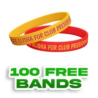 Colorfilled Silicone Wristband Bracelet        