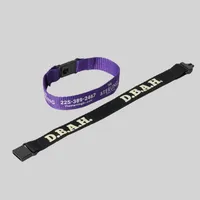 Custom Polyester Wristband With Safety Breakaways