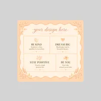 Picture Frame w/ 4 Message Magnets