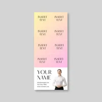 Business Card Magnet w/ 8 Message Magnets