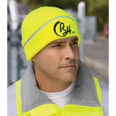 CornerStone Safety Beanie with Reflective Stripe - Dark/All
