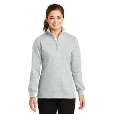 Sport-Tek Ladies Quarter-Zip Sweatshirt - Dark/All
