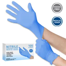 NITRILE EXAM GRADE DISPOSABLE GLOVES 