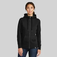 New Era Ladies French Terry Full-Zip Hoodie- Dark/All