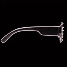 LED White Slotted EL Wire Eyeglasses 