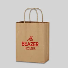 KRAFT PAPER BROWN SHOPPING BAG 