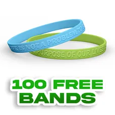 Embossed 1/2 inch Wristband     