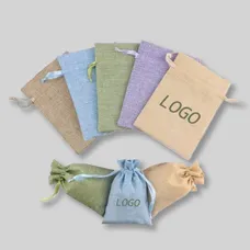 Jute Drawstring Gift Bag 