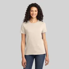 Port and Company Ladies Essential T-Shirt - White/Neutral