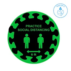  Social Distancing Foot Print Decal