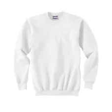 Hanes 90/10 Ultimate Cotton Crew - White/Neutral