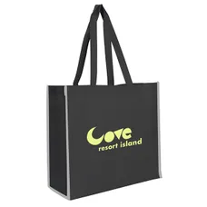 NON-WOVEN REFLECTIVE EDGE TOTE BAG