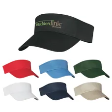 Cotton Twill Visor - Silk Screen