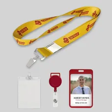 3/4 inch Price Saver Lanyard with Bull Dog Clip-B