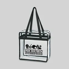 CLEAR TOTE BAG WITH ZIPPER