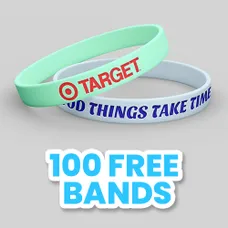 Custom Debossed Colorfilled Wristbands