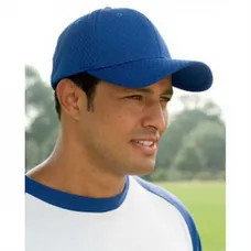 Big Accessories 6-Panel Structured Mesh Baseball Cap - Dark/All