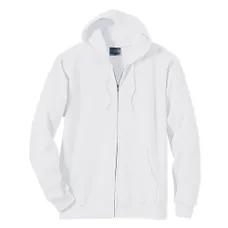 Hanes 10 oz. 90/10 Ultimate Cotton Full-Zip Hoodie - White/Neutral