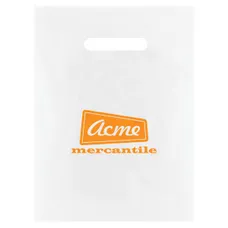 Frosted Die Cut Merchandise Bags
