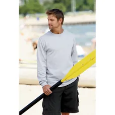 Hanes 6 oz. Tagless Long-Sleeve T-Shirt with Pocket - Light/Heather