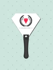 Gem Diamond Hand Fan