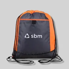 Budget Custom Two Tone Sided Drawstring Tote Bag