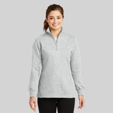 Sport-Tek Ladies Quarter-Zip Sweatshirt - Dark/All