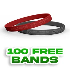 1/4 inch Embossed Wristband 