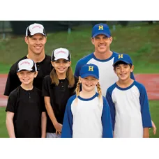 Sport-Tek Youth Dry Zone Nylon Colorblock Cap - Dark/All