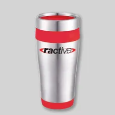 16 oz Carmel Stainless Steel Travel Tumbler 