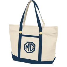 Budget Custom Large Cotton Canvas Sailing Tote Bag