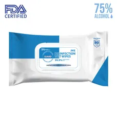 80-COUNT ANTIBACTERIAL ALCOHOL WET WIPES IN RESEALABLE POUCH )