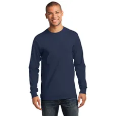 Port and Company Long Sleeve Essential T-Shirt - Dark/Colors