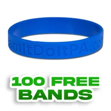 Custom Debossed Wristbands     