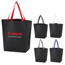 NON-WOVEN LEATHER-LOOK TOTE BAG 