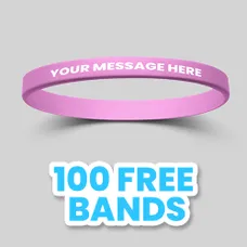1/4 inch Printed Wristband 