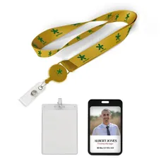 Polyester/Badge Reel Lanyard Combos