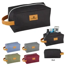 HEATHERED TOILETRY BAG 