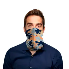 Orange Camo Polyester Gaiter