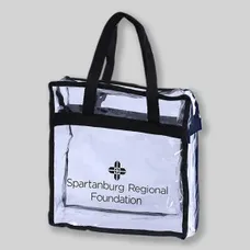 Budget Custom Clear Tote Bag With Zipper